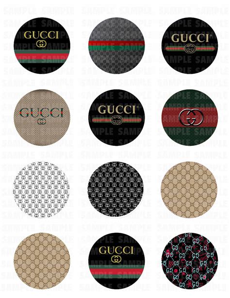 gucci cupcake tops